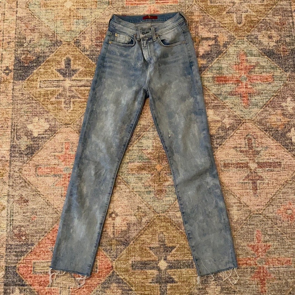 For All Mankind 7 High Rise Skinny Jeans